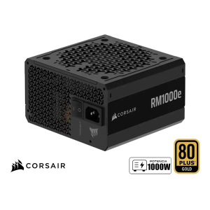Fuente de Poder CORSAIR RM1000E, 1000 WATT, ATX 3.1, PCIE 5.1 GOLD, CP-9020297-NA / CORSAIR