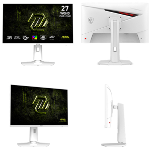 Monitor Plano Gamer MSI MAG 274QRFWX32, 27 WQHD FAST IPS, 320HZ, 0.5MS, HDMI, DP
