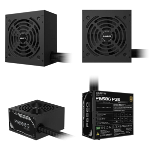Fuente de alimentacion Gigabyte P650G PCIE 5.1, 650W, ATX, 80 Plus Gold.