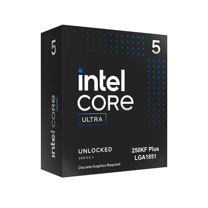 Procesador Intel Core Ultra 5 250KF PLUS 4.2 / 5.3GHz, 30MB Intel Smart Cache, LGA1851 / Intel
