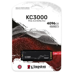 Unidad de estado sólido Kingston KC3000 - M.2 2280 Interno - 4TB - PCI Express NVMe (PCI Express NVMe 4.0 x4) - Computadora de escritorio, Portátil Dispositivo compatible - 3276.80TB TBW - 7000MB/s Tasa de transferencia de lectura máxima