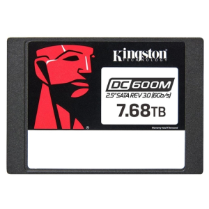 Unidad de estado sólido Kingston DC600M - 2.5 Interno - 7.50TB - SATA (SATA/600) - Uso mixto - Servidor Dispositivo compatible - 1 DWPD - 14016TB TBW - 560MB/s Tasa de transferencia de lectura máxima - Insertable en caliente - 256-bit AES Estándar de cifrado