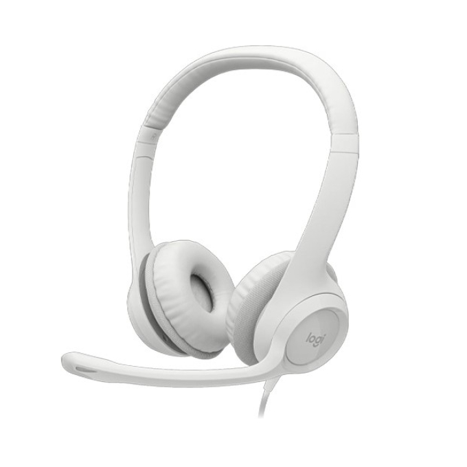 Audifonos con Microfono Logitech H390 USB Noise Cancelling White, 981-001285-P / LOGITECH