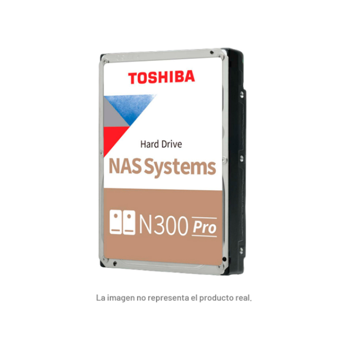 Disco duro Toshiba N300 PRO NAS, 16TB, SATA 6.0Gb/s, 7200rpm, 1024MB Cache, 3.5pulgadas. / Toshiba