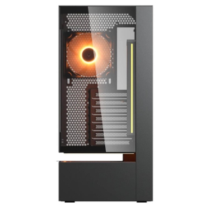 Case FV235 Black / Mid tower / CFV Airflow / Tempered Glass Front / Tool-less side panel / ARGB hub included / Cougar