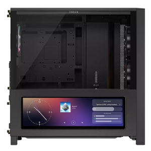 Case Corsair FRAME Media Torre Negro con Pantalla de 14.5pulgadas, Refrigeracion por Ventilador/Liquido, Vidrio templado / Corsair