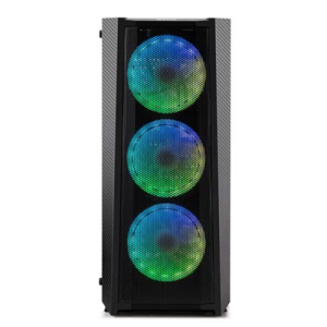 Case GP1912B with lateral tempered glass and 4 fans Mini ITX, Micro ATX y ATX / Generico
