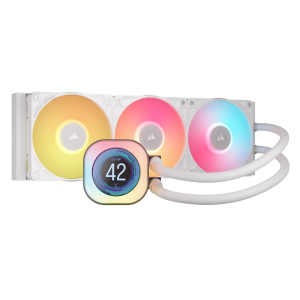 Refrigeracion Liquida Corsair iCUE LINK TITAN 360 RX LCD RGB Blanca con Pantalla LCD