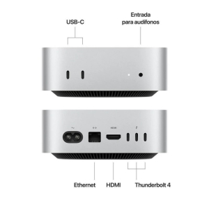 Mini PC Apple Mac mini M4 16GB RAM 256GB SSD Plata, MU9D3LZ/A / Apple