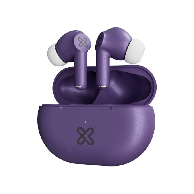 Audifonos inalambricos Klip Xtreme True Wireless KTE-015PR Bluetooth 17Hrs IPX Purple / Klip Xtreme