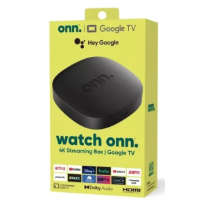 Adaptador Smart TV ONN Google TV 4K UHD con Wi-Fi, 2GB RAM WITH 8GB STORAGE / ONN