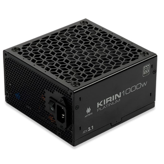 Fuente de Poder Antryx Kirin Platinum 1000W 80 Plus Platinum Full Modular, XPH1000-A / ANTRYX