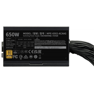 Fuente de Poder Cooler Master MWE Gold 650W V3 MPE-6502-ACAAG-3BUS / COOLER MASTER