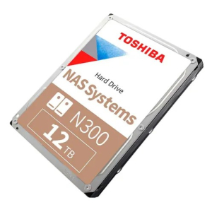 Disco Duro Toshiba N300 12TB 3.5pulgadas SATA 7200RPM CMR para NAS y Servidores, 7200rpm, 281MB/s / Toshiba