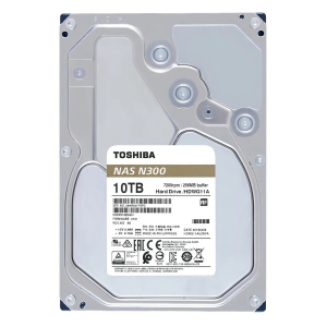 Disco Duro Toshiba N300 10TB 3.5pulgadas SATA 7200RPM CMR para NAS y Servidores, 512e Formato, 281MB/s / Toshiba