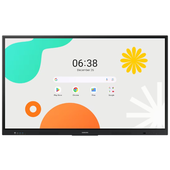 Pantalla Interactiva Samsung WA86F 86pulgadas 4K UHD 3840x2160 Tactil, 400 cd/m², HDMI, USB, Bluetooth, Android 14 / Samsung