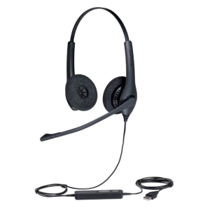 Audifonos Jabra Biz 1500 USB Estereo Supraaurales con Microfono y Cancelacion de Ruido, Negro / Jabra