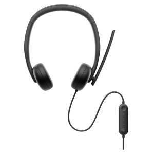 Audifonos Inalambricos con Microfono Dell WH3024 Cableados Supraaurales USB-C con Microfono y Certificacion Microsoft Teams, Funcion de cancelacion de ruido ambiente Microfono / Dell