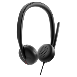 Audifonos Inalambricos con Microfono Dell WH3024 Cableados Supraaurales USB-C con Microfono y Certificacion Microsoft Teams, Funcion de cancelacion de ruido ambiente Microfono