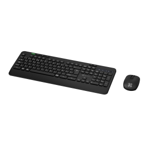 Teclado y Mouse Klip Xtreme Wireless 2.4 GHz, Bluetooth, Color Negro, KBK-750