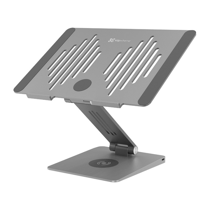 Soporte para Laptop Klip Xtreme con Estacion de 9 acoplamientos y plataforma de carga inalambrica KDA-500 / Klip Xtreme