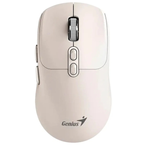 Mouse Genius NX-8080S BT AI Copilot Dual Wireless/Bluetooth Silencioso 7 Botones Ergonomico Milk Tea (31030042404) / GENIUS