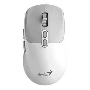 Mouse Genius NX-8080S BT AI Copilot Dual Wireless/Bluetooth Silencioso 7 Botones Ergonomico White, 31030042401 / GENIUS