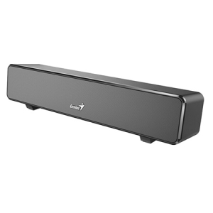 Parlante Genius Sound Bar 100 Mini 6W 3.5mm USB Powered Negro, 31730024400 / GENIUS