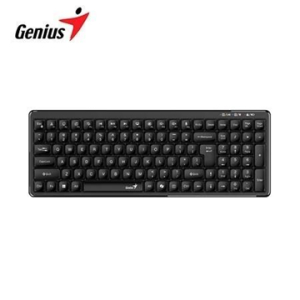 TECLADO GENIUS DUAL WIRELESS/BT LUXEMATE Q7100BT AI COPILOT MULTIMEDIA SP BLACK (31320005401) 31320005401