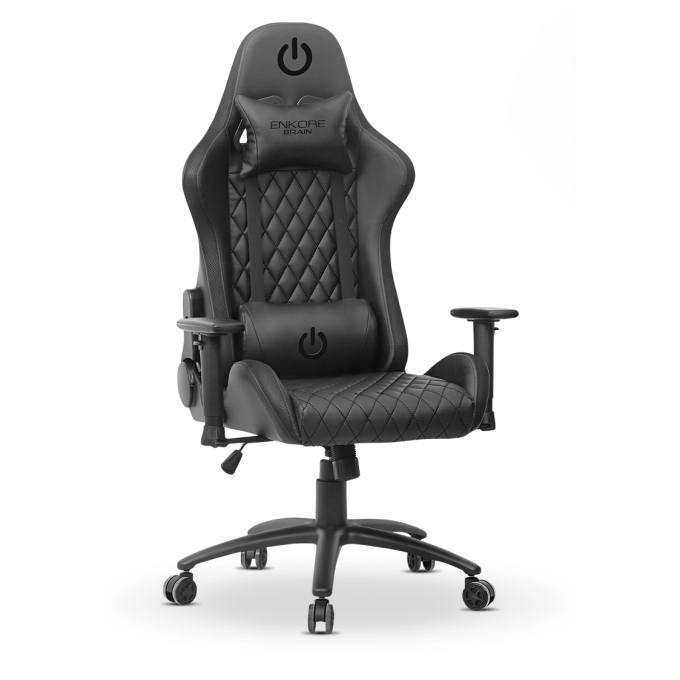 Silla Gamer Enkore Brain Black GC1004V con Reposabrazos 2D Negra / Enkore