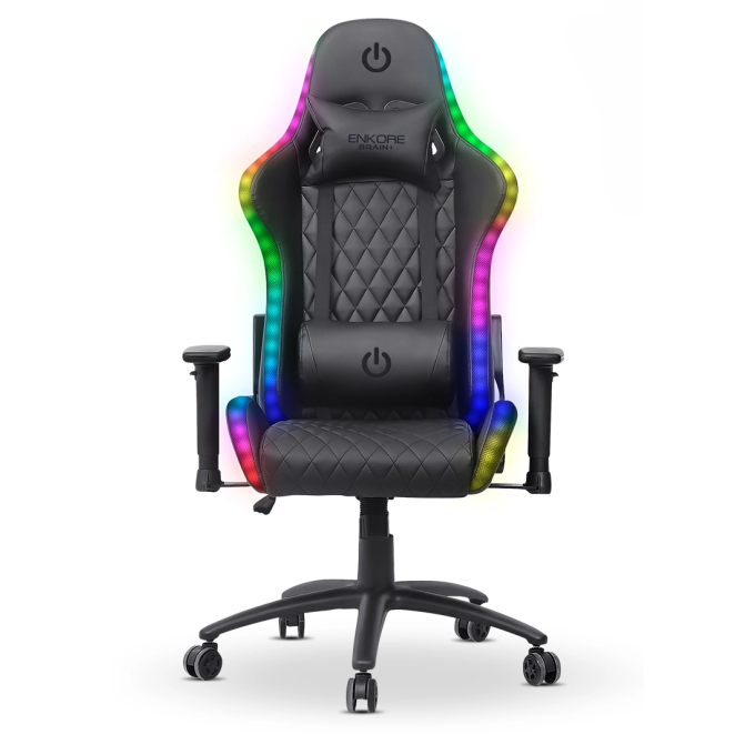 Silla Gamer Enkore Brain Black ENC GC1004V+RGB 2D Negra / Enkore