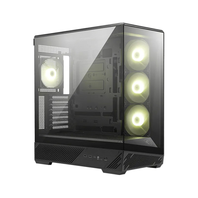 Cases MSI MAG PANO 130R PZ Color Negro, Micro-ATX / MSI