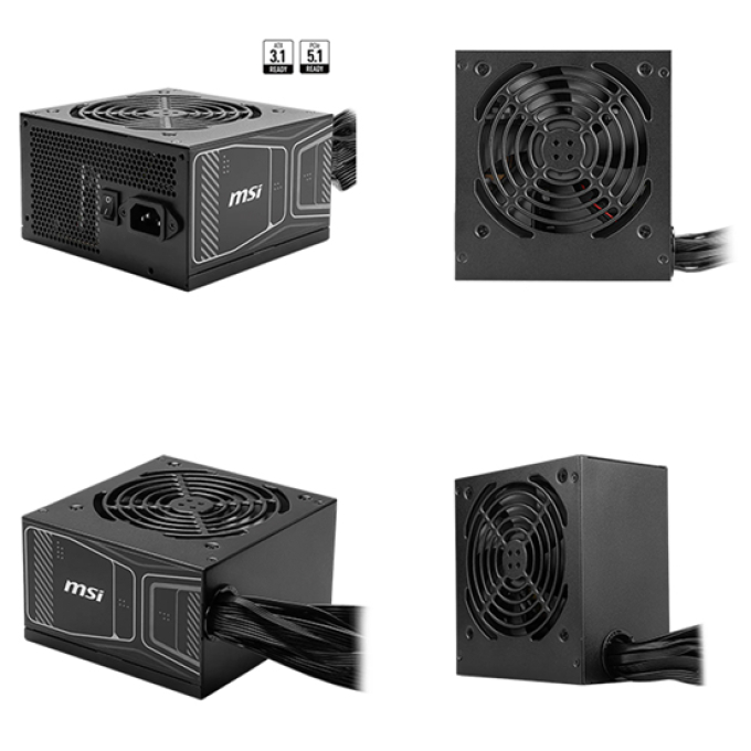 Fuente de alimentacion MSI MAG A750GN PCIE5, 750W, 80 PLUS Gold, Formato ATX. / MSI