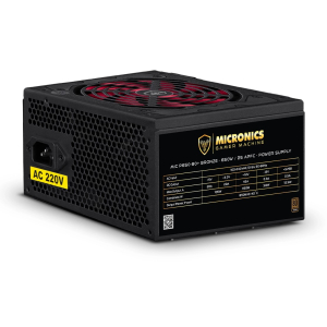 Fuente de Poder ATX Micronics P650-80 650W PPFC 80 Plus Bronze