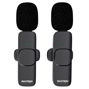 Microfonos Inalambricos de Solapa Maxtrom Artist MXM168i USB-C con Adaptador Lightning para iPhone