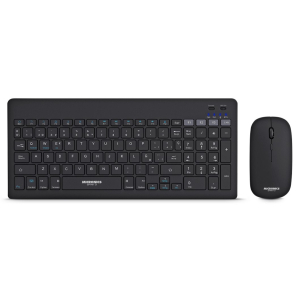 Kit Teclado + Mouse Inalambricos Micronics Spirit3 Black WT800-3M, Smart TV