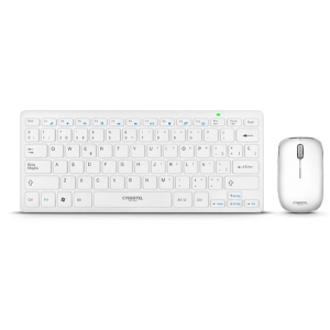 Kit Teclado y Mouse Inalambricos Cybertel Hacker White WT803W Blanco