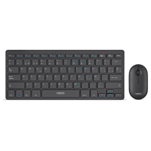 Kit Teclado y Mouse Inalambricos Cybertel Evolution Black WT801 Negro