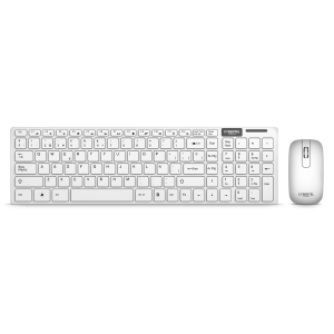 Kit Teclado y Mouse Inalambricos Cybertel Premier White WT802W Blanco