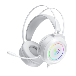Kit Gamer Micronics Mirage White GTX2003-3W con Teclado, Mouse y Audifonos con microfono, Blanco / Micronics