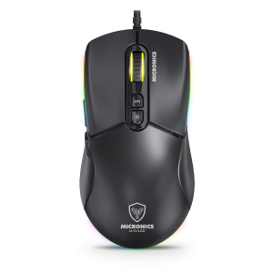 Kit Gamer Micronics Mirage Black GTX2003-3K con Teclado, Mouse y Audifonos con microfono, Negro / Micronics