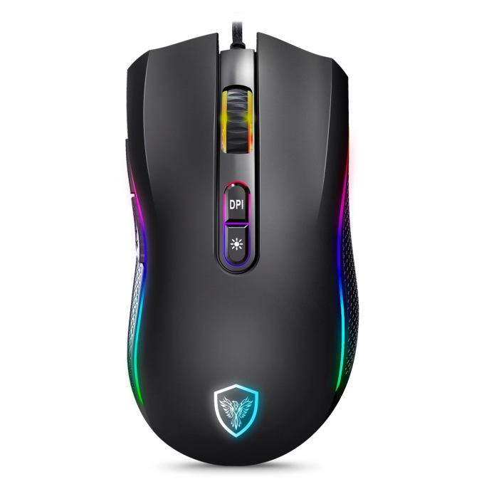 Mouse Gamer Micronics Kripton GM800 USB RGB 12800 DPI 7 Botones / Micronics