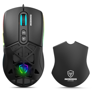 Mouse Gamer Inalambrico Micronics Mirage 3 GM892-3M Recargable RGB 4800 DPI 7 Botones / Micronics