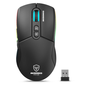 Mouse Gamer Inalambrico Micronics Mirage 3 GM892-3M Recargable RGB 4800 DPI 7 Botones