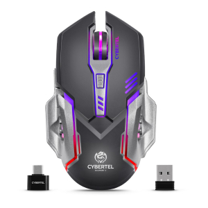 Mouse Gamer Inalambrico Cybertel Exxpert 3 CBX M612-3M Recargable USB-C 3200 DPI 6 Botones