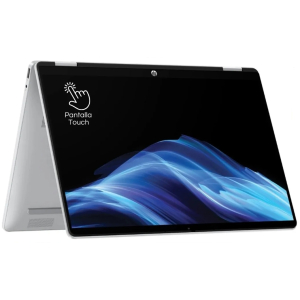 Laptop HP OMNIBOOK 5 FLIP 14-FP0023 Intel 7 150U, Memoria RAM 16Gb, Disco SSD 512Gb, Pantalla 14pulgadas (1920x1200) TOUCHSCREEN, Sistema Operativo WIN11 Color GLACIER SILVER / HP