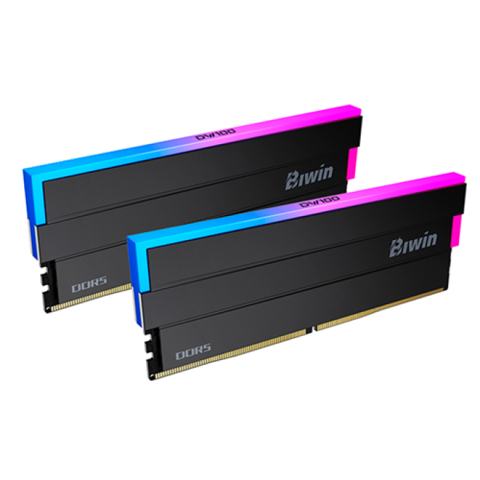 Memoria UDIMM Biwin Black Opal DW100, 48GB (2x24GB) DDR5-6000, PC5-48000, RGB, CL28, 1.4V / Biwin