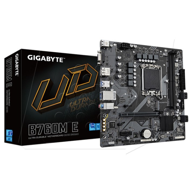 Placa Madre Gigabyte B760M E 1.0 LGA1700 Intel 12th/13th Gen DDR5 / GIGABYTE