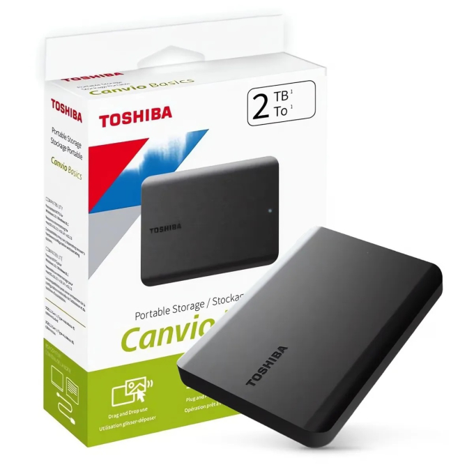 DISCO DURO TOSHIBA 2TB EXTERNO CANVIO BASIC 3.0 / Toshiba