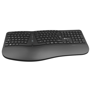 Teclado Inalambrico Klip Xtreme KBK-530S Espa?ol 2.4GHz Ergonomico All Black / Klip Xtreme
